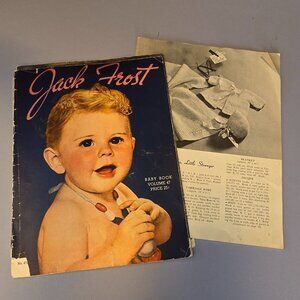Vintage Jack Frost Baby Book Volume 47 Knitting Pattern Booklet Baby Wear 1940